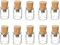 10 Piezas Botella Transparente Memoria USB de 512MB Decoración USB Memory Stick Pendrive 512MB