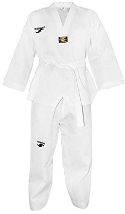 Dorawon, Dobok Taekwondo brodé Club, col Blanc