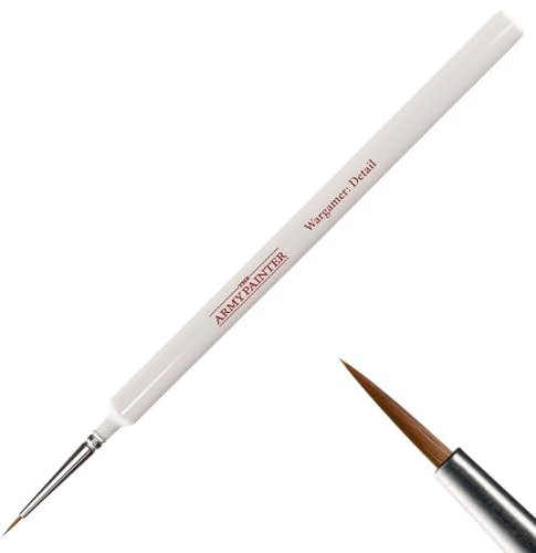 The Army Painter Wargamer Detail Brush with Rotmarder Sable Hair, Detail Brush for Wargames, Roleplaying and Tabletop Miniature Model Painting