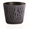 Jardinière ronde en plastique Sandy Round en couleur anthracite 18,9 (L) x 18,9 (l) x 16,5 (H) cm