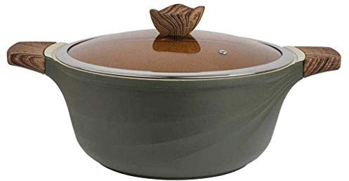 HQQSC Stockpot ，Non-Stick Stockpot Soup Pot Sauce Pan Cookware Induction Cooker Gas Burner Safe Mother's Gift Wok