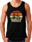 OM3® Bonanza Fahrrad Tank Top Shirt - Herren - Retro Vintage Rad Bonanzarad IV - Schwarz, XXL