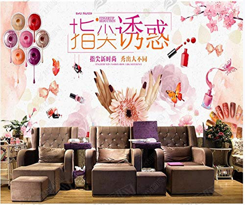 Custom 3D Mural Wallpaper Nail Salon Cosmetic Tooling Background Wall-250Cmx175Cm
