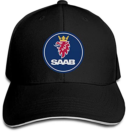 Aiier Sha-Kel Reu-Sable Sa-Ab Logo Curved Brim Cap Printed Baseball Cap Sun Visor Travel Cap Sandwich Cap Adjustable Trucker Hat Gr. One size, Schwarz