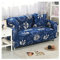 AMDXD Sofa Überwürfe 4 Sitzer, Blumen Sofa Hussen Geeignet für 1/2/ 3/4 Sitzsofa und Ecksofa, in Polyester, Anti-Rutsch, Elastischer, Marineblau, Stil 2