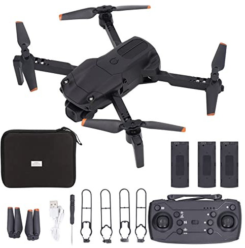 S172 Hindernisvermeidungsdrohne 4K Beruf HD Ferngesteuerter Quadcopter mit Dual Kamera für Personen über 14 Jahre(Drei Batterie)