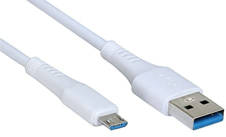 Micro USB Cable 1 M, Charger Cable Android 2.4 A Fast Charging Cable For Samsung Galaxy S7 S6 S4 S3 J7 J5 J3, Tablets, E-Readers, Sony, HTC, LG, Nexus, PS4, Xbox, Kindle Fire.(White)