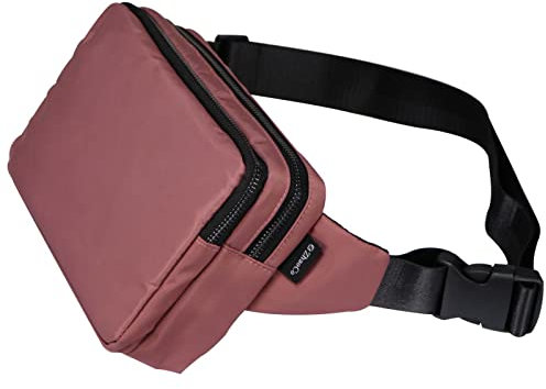Bauchtasche Gürteltasche für Herren und Damen Hüfttasche mit Verstellbarem Schnallenriemen für Hundespaziergang Laufen Wandern Joggen - Rosa