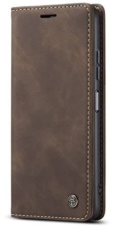 JMstore Funda Compatible con OPPO A78 5G, Magnético Carcasa Funda Móvil Billetera Cuero Funda con Tapa Libro Caso Soporte Plegable (Café)