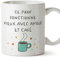 Mugffins Tasses pour PROFESSEUR - En Français - Cadeau original homme - Avec amour et café - 11 oz / 330 ml