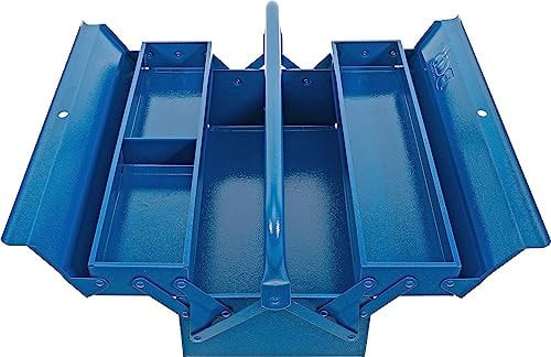 BGS 33001 | Metall-Werkzeugkasten | leer | 420 x 200 x 150 mm | 3 Fächer | Stahlblech