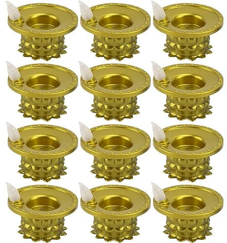 Luxylei 12 Stück Diya Led-licht Für Diwali Wassersensor-Kerzen, Leuchtendes Dekor, Deepavali-Festival-Dekoration