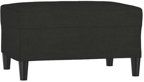 vidaXL Fußhocker Schwarz 70x55x41 cm Stoff