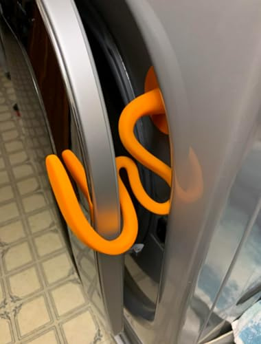 Magnetic Washing Machine Door Bracket Front Loader Hold Washing Machine Door Open (Orange)