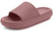 Misolin Ciabatte Donna Estive Nuvola Pantofole Uomo Doccia Sandali Comode Piscina Spiaggia Antisudore Slide Antiscivolo Scarpe da casa Interni ed Esterni,Marrone Rossastro 37/38 EU