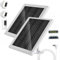 Solar Panel for Ring Camera, 5V 5W Outdoor Solar Battery Charger for Ring Spotlight Camera, Ring Stick Up Camera with IP65 Waterproof, 16.4ft Cable, 360° Adjustable Bracket (White,2 Pack)