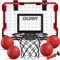 TEMI Basketballkorb Indoor, Mini-Basketballkorb mit 4 Bällen, über die Tür Basketballband für Kinder und Erwachsene, Basketball-Spielzeug für Jungen Mädchen Alter 3 4 5 6 7 8 9 10 11 12