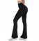 Zhiaek Pantaloni Yoga Donna Leggins a Zampa Donna Vita Alta Pantajazz Leggings Yoga Pants per Pilates Danza Sportivi Fitness Casual Palestra Allenamento Nero S