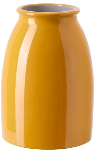 Generisch KOPPARBJÖRK Vase, 21 cm, leuchtend gelb