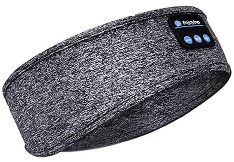 Sleep Headphones Bluetooth Wireless Headphones Headband Sports with Microphone Earphones Sleepband for Men Women Games Yoga Relaxation Workout Running(Gray)