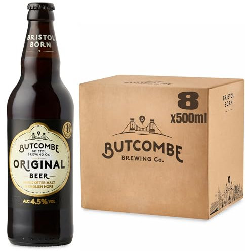 Butcombe Brewery, Original Beer Bottles, Vegan Friendly, Bitter, Clean and Refreshing, 8 x 500ml