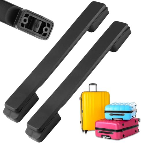 Raheem 2 Stücke 20cm Koffergriff Ersatz Gepäck Koffer Griff Reisekoffer Reparatur Zubehör für Koffer Box, Reisekoffer, Gepäckkoffer, Werkzeugkoffer Ersatz Gepäckgriff aus Kunststoff (Schwarz)