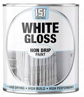 SDMAX White Gloss Non Drip Paint, Hard Drying, High Performance, Easy To Use, Durable And Long Lasting, Portable And Lightweight, Non Cracking, Interior And Exterior Use, 300ml (1pcs)