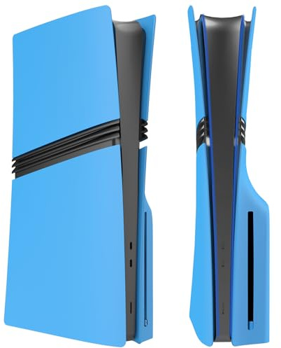 Cover Plates for PS5 Pro Disc Edition, Matte Side Shell FacePlates Accessories Compatible with PlayStation 5 Pro Console ABS Replacement Panels Case (Starlight Blue)