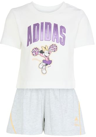 adidas Unisex Kids DISNEY MINNIE MAUS SET, T-SHIRT UND SHORTS