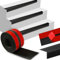 Profilé de nez de marche autocollant - 2 m - Protection des bords d'escalier - En caoutchouc antidérapant - Pour l'extérieur et l'intérieur - Noir - 2 m