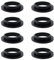 OTOTEC 8X Juntas Tóricas de Drenaje OD.40xOD.31xID.26xH.7mm Adecuadas para Sello de Alcantarillado Junta de Repuesto de Fregadero Sello de Sifón