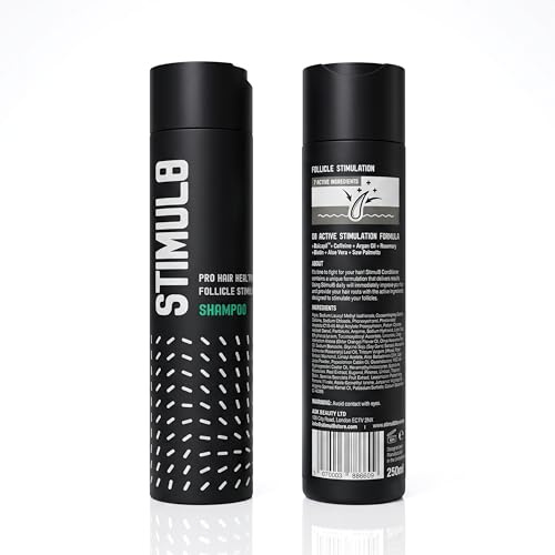 Stimul8® Hair Growth Shampoo, DHT Blocker, Hair Thickening for Men and Women. Thick Volume & Regrowth. Targets follicles with Baicapil™, Saw Palmetto, Caffeine, Biotin, Argan Oil & Rosemary Oil