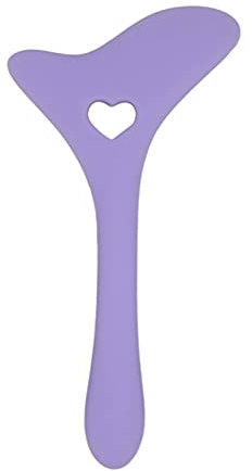 Bonbela Crème Applicator Eyeliner Aid, Silicone Eyeliner Aid Brush Lashes and Draw Eyeliner, Drawing Feed Shadow, Auxiliary Lipstick Positioning, Silicone Material, Face Cream Applicator (Violet)