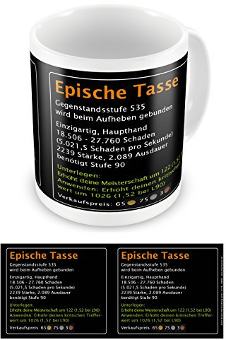 empireposter Episch - Epische Tasse - Keramik Tasse - Größe Ø8,5 H9,5 cm