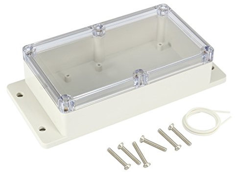 sourcing map 158mmx90mmx46mm ABS JunKtion Kiste Universal Projekt Gehäuse mit PC Deckel DE de