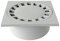 FIRST PLAST CHPP20G Tapa Sifonato de Polipropileno, Gris, 200x200 mm