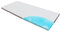 Topper-Matratze-Matratzenauflage, Homedi EBI - A3-.140.8 Mlily by Ebitop Gel-Schaum-Matratzenauflage Gel-HR-Foam, Bezug-waschbar, Matratzenauflage, 8 cm hoch, weiß (140x200x8cm)