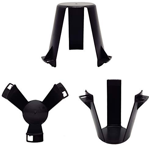 My Plast Abstandshalter für Einbaustrahler - Flammhemmende Hitzeschutz Kunststoff Halterung, schützende Decken-Abstandhalter für tiefe Halogen- oder LED-Lampen, Ø Aussparung 62-90 mm [50 Stück]