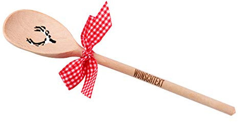 Herz & Heim® Kochlöffel mit Gravur tolles Geschenk für Hobby Köche - Motivauswahl Hirsch