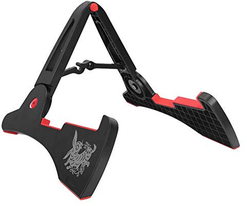 Drfeify Faltbarer Gitarrenständer, A-Rahmen Halter and Spare Parts. für alle Gitarrengrößen Bässe Saiteninstrument Universal Compact, Hasenform, Spielzubehör