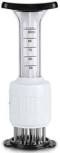 Stainless steel Marinade Meat Injector, Marinade Tenderizer Injector Needle Flavor Syringe Cooking Meat Poultry Turkey Chicken BBQ