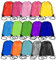 Playcrate 15 Drawstring Bags Backpack - Party Gift Bags & Sports String Bag for Gym, School, Travel Storage Organization (Multi Colour)