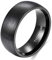 Zakk Ring Damen Herren Schwarz Titan Eheringe Partnerringe Trauringe Verlobungsringe Gebürsteter Komfort Fit 6mm 8mm (Schwarz-8mm, 67 (21.3))