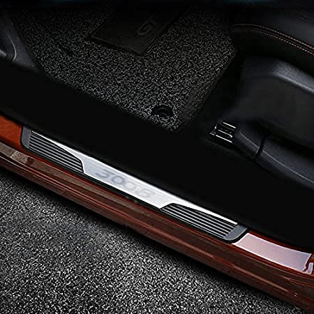 [Amélioré] Plaques de Protection de seuil de Porte de Voiture pour 3008 2017-2021, pédale de Protection de seuil d'accessoires de Voiture