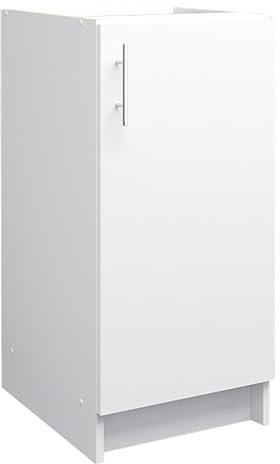 JD Greta Kitchen Base Cabinet – 400mm – Base Kitchen Unit (Without Worktop) - White Matt
