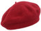 MELEGARI Baskenmütze für Damen | 100% Wolle | Margie Beret | Made in EU, Rot 559, One size