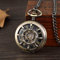 HODAGES Herren Bronze Ruder mechanische Taschenuhr Vintage Taschenuhr für Herren und Damen (Color : B, Size : One Size) (B One Size)