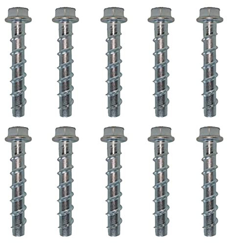 10x Remstaler BETONSCHRAUBE Sechskant mit angepresster Scheibe | Ø5 - Ø18 | ETA Zulassung | made in GERMANY | Schraubanker (6x40)