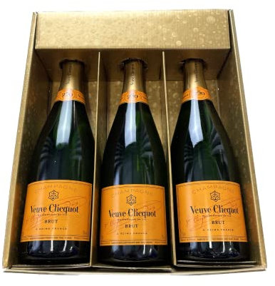Geschenkbox Champagner Veuve Clicquot - Gold -3 brut - 3x75cl