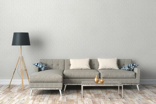 A.S. Création Maison Charme 390674 Non-Woven Wallpaper Light Grey Blue White 10.05 m x 0.53 m Made in Germany